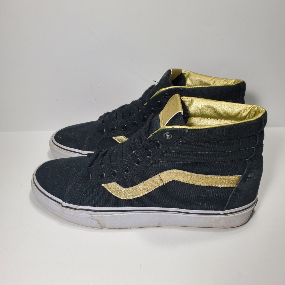 Vans Sk8 Hi Anniversary Black/ Gold Men's size 10